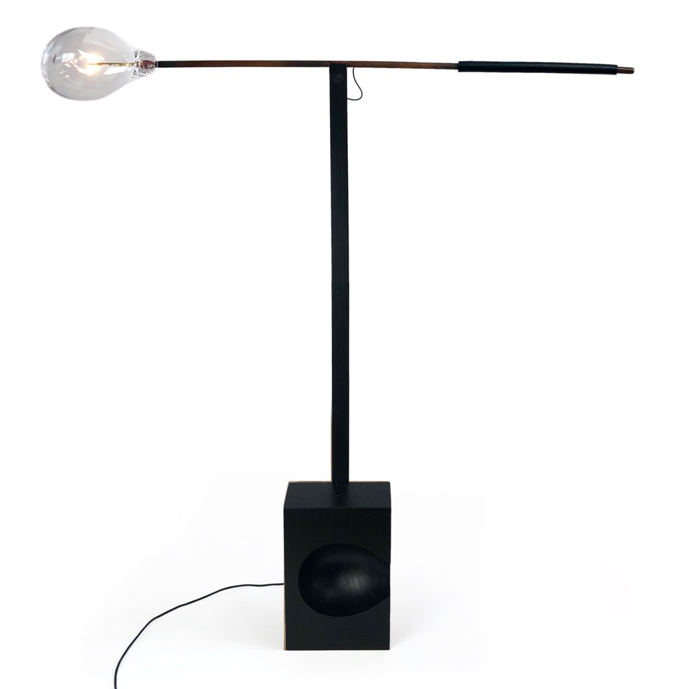 b floor lamp elm black 